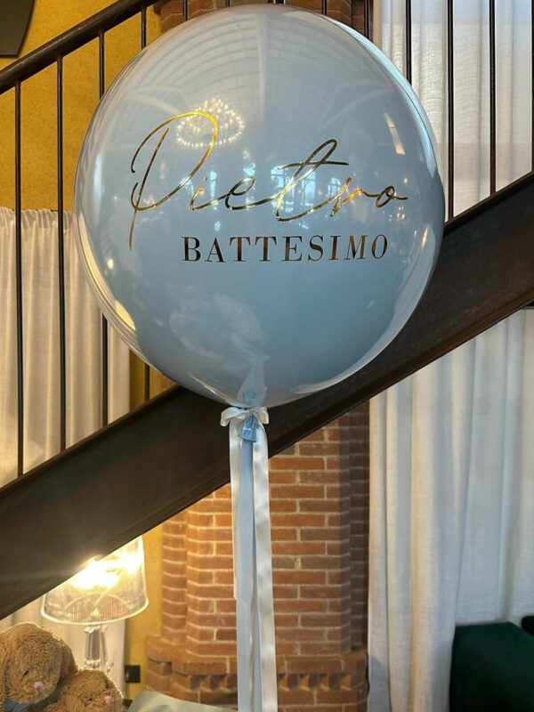 PALLONE DA 60 CM AD ELIO PERSONALIZZATO CON NASTRO